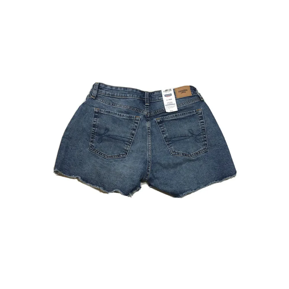 NEW Denizen by Levis Women's Medium Wash High Rise Denim Shorts - 6 - Picture 2 of 4